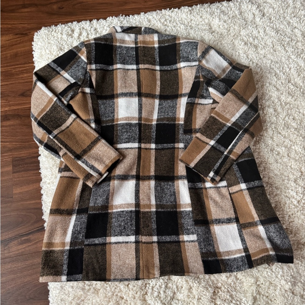 Plaid Women’s Jacket in Brown and Black - Picture 4 of 4